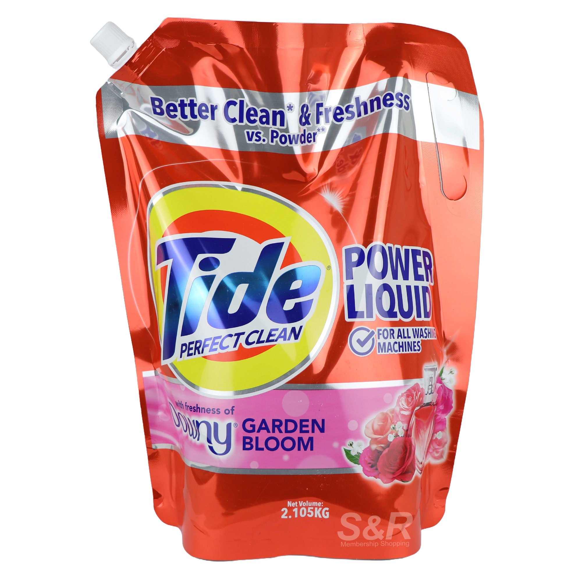 Tide Power Liquid with Downy Garden Bloom 2.105kg Tide Power Liquid with Downy Garden Bloom 2.105kg